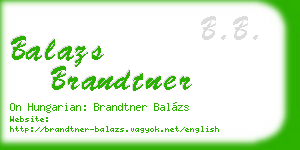 balazs brandtner business card